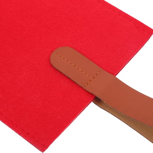 Bolsa de fieltro roja para vino Holibanna: evita roturas y ruidos al transportar botellas 3