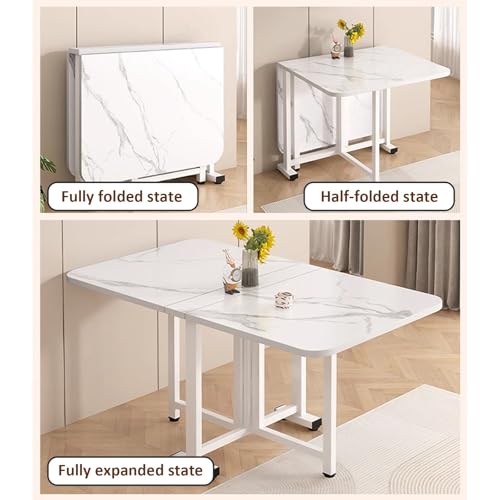Table de cuisine carrée extensible pliante avec rangement urbain
