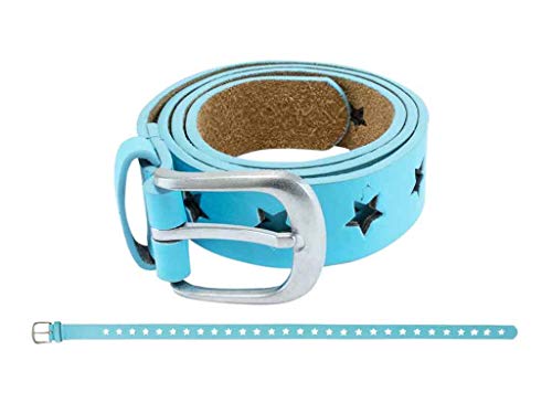 bb-Klostermann meisjesriem met sterren, blauw (70)