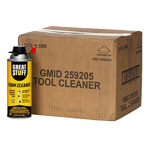 GREAT STUFF Foam Cleaner | Polyurethane Foam Residue Remover, 12 oz. (12 Pack) GREAT STUFF Foam Cleaner | Polyurethane Foam Residue Remover, 12 oz. (12 Pack)