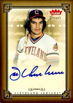 2004 Fleer Greats of the Game Joe Charboneau Autograph Card