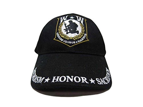 Wounded Warrior Heroism Honor Sacrifice Freedom Isn't Free Cap Hat 4-11-C Black #TOP2