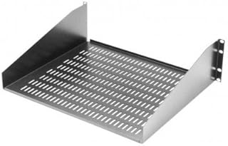 BUD Industries SA-1750-MG Steel Non-Ventilated Open Rack Equipment Shelf 15