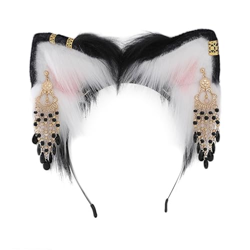Serre-tête en peluche femme pour déguisement cosplay et Halloween