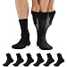 Produktbild FALARY 6 Paar Diabetiker Socken Damen Socken Damen 35-38 ohne Gummi Gesundheitssocken Schwarz Socken mit Komfortbund ohne Naht Baumwolle ohne drückenden Gummibund