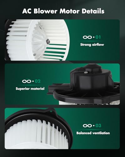 image for SCITOO HVAC Heater Blower Motor with Fan Cage Front 700059 for Toyota 