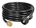 DOZYANT 12 Feet Propane Tank Converter Adapter Hose Assembly Replacement for QCC1 / Type1 LP Gas Tank with Safety Certified Connects 1 LB Bulk Propane Appliances to 20 LB Propane Cylinder Tank