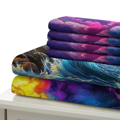 Housse de couette 3D phare parure de lit microfibre douce avec fermeture éclair cachée - 6