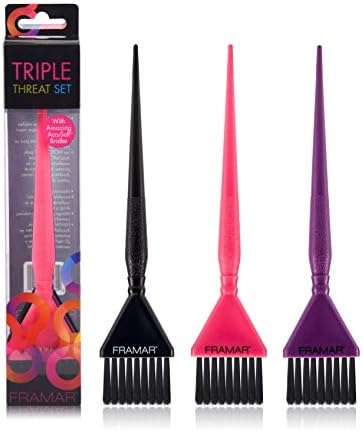 Framar Tri-Colored Brush Set
