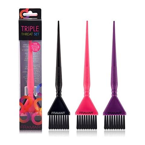 Framar Triple Threat Hair Colour Brush Set Cover