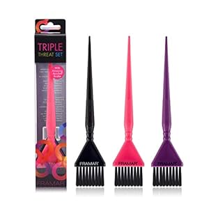 Framar Tri Color Haarfärbepinsel-Set, 3 Stück