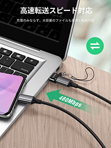 UGREEN タイプC USB 変換アダプタ 超小型 Type-C メス to USB-A オス 変換コネクタ の商品画像 2