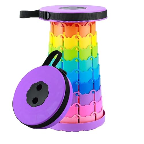 Bestswitches Collapsible Stool for Adults,Portable Retractable Folding Telescoping Foldable Camping Stool Holds 400lbs for Outdoor Fishing Hiking Gardening Travel BBQ