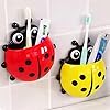 Amazon.com: Ranvi 4 Pcs Cute Ladybug Toothbrush Holder Toiletries ...