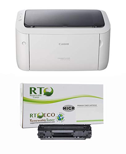 Renewable Toner ImageCLASS LBP6030W MICR Check Printer Bundle with 1 Compatible 125 3484B001AA