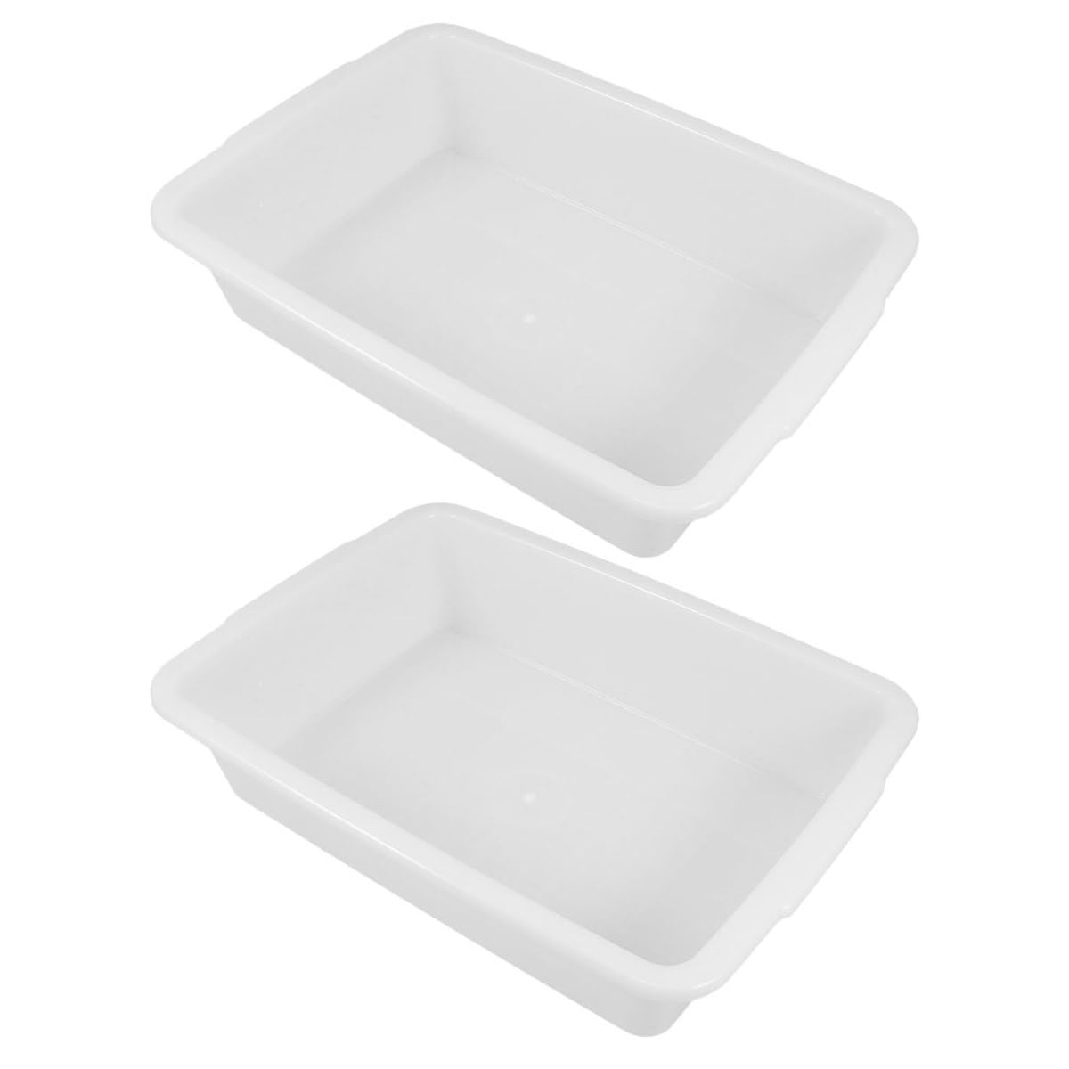 Laboratory Tray Plastic Rectangular Storage Tray Leakproof Design for Lab Sample Storage and Teaching Experiments 2 Pieces