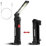 ★. Amplia aplicación: la linterna LED COB es la herramienta más útil para el hogar, el trabajo, el garaje, el campamento, el senderismo, el equipo de emergencia, etc. Luz de mantenimiento multiuso, una gama más amplia de aplicaciones para satisfacer todas sus necesidades.