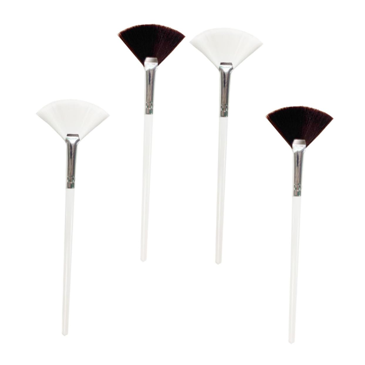 FOMIYES 4Pcs Facial Mask Applicator Wooden Fan Shaped Brushes for Applying Face Masks Beauty Tool for Home for Mud and Masks