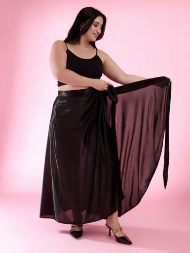 Image of Women's Long Wrap Around Maxi Skirt | Women Wear Long Skirt
