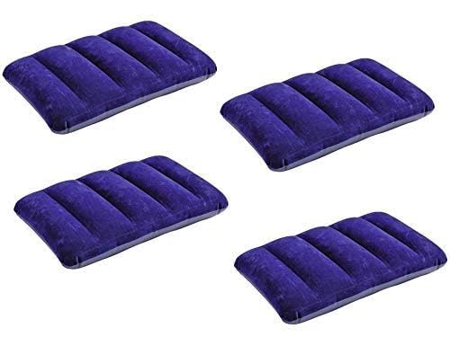 Image of Velvet Air Pillow Cushion Inflatable Camping Pillow Soft Air Pillow, Comfortable Travel Air Pillow Tourist Pillow