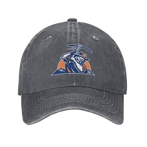 Fsugnioe UTEP Miners Hat Adjustable Baseball Cap Unisex Casual Sports Hat Deep Heather