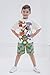 Teenage Mutant Ninja Turtles Donatello Raphael Leonardo Little Boys T-Shirt & French Terry Shorts Outfit White/Green 6