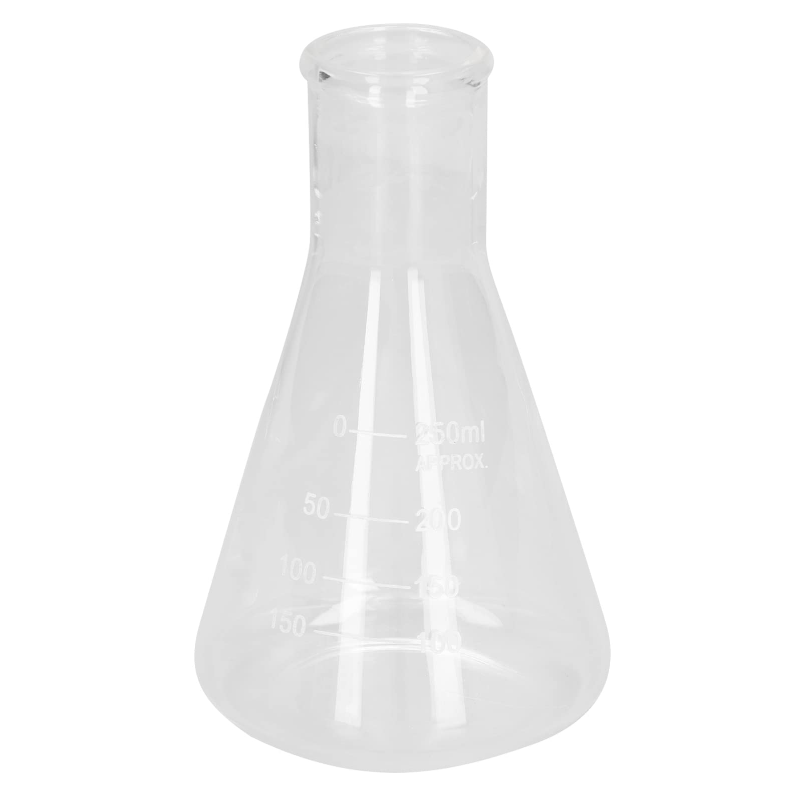 Fiole Erlenmeyer de Chimie 250 Ml, Fiole Erlenmeyer 250 Ml Verrerie Laboratoire à Bouche étroite pour Projets de Laboratoire