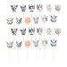 Amosfun 24 Stück Party Cupcake Katze Topper Kuchen Dessert Katze Picks Dekorative Kuchen Stick Topper für Mottoparty Geburtstag Hochzeit