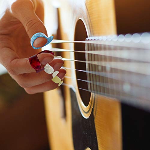 TAZEMAT 6 Médiator Triangle Celluloid et 5 Protèges-Doigts en Silicone et 4 Onglets de Guitare 4 Pince de Maintien et 1… - Les Beatles, Paul McCartney, John Lennon, RIngo Starr, George Harrison TAZEMAT 6 Médiator Triangle Celluloid et 5 Protèges-Doigts en Silicone et 4 Onglets de Guitare 4 Pince de Maintien et 1… – Image 7
