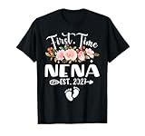 Mothers Day First Time Nena Est 2027 T-Shirt