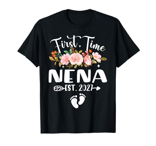 Mothers Day First Time Nena Est 2027 T-Shirt