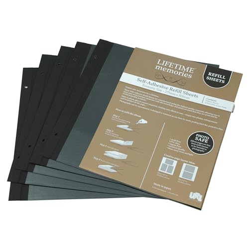 Studio Homewares 62780 NCL Self Adhesive Photo Album Refills Pages Economy - 5 Sheets