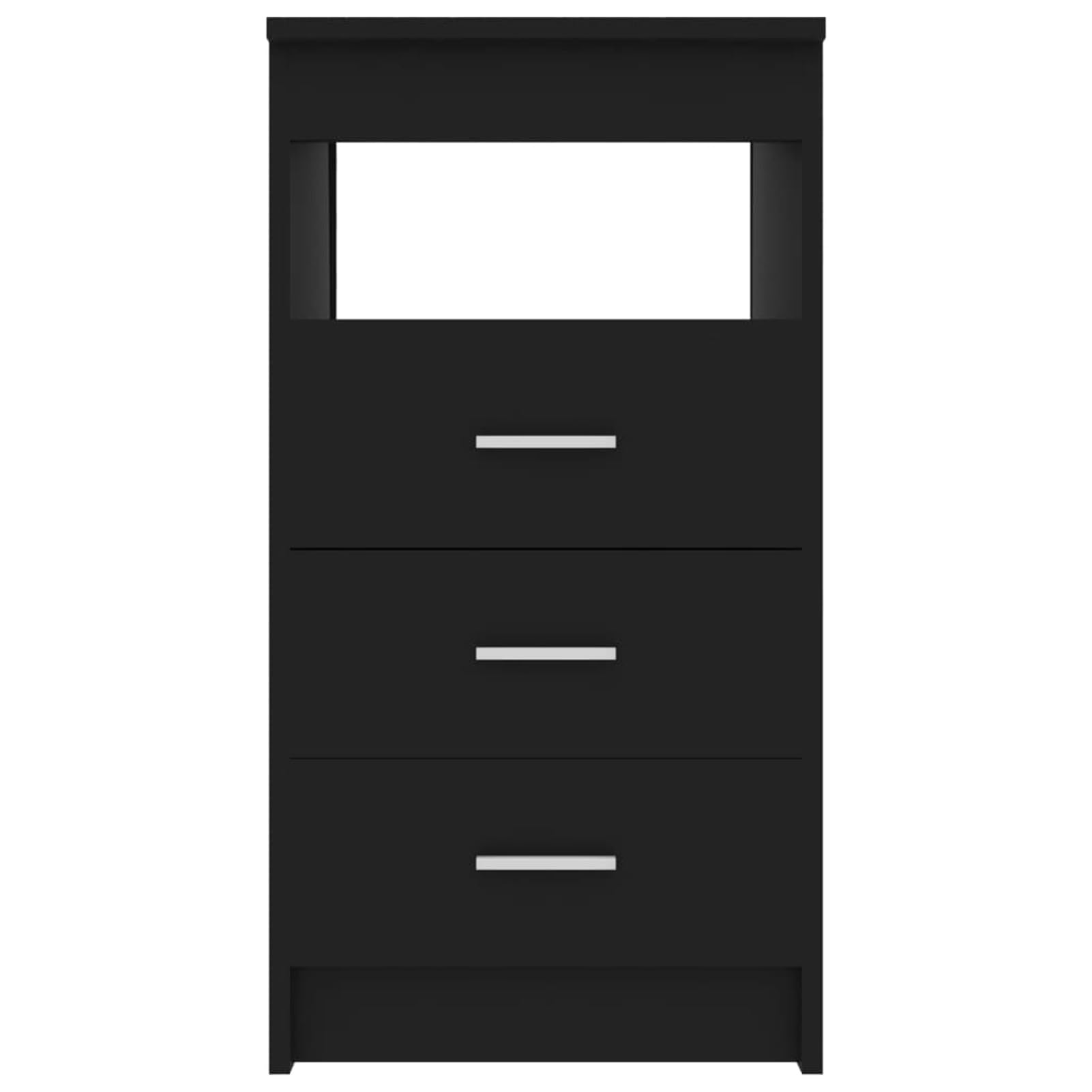 ShGaxin Cassettiera Nera 40x50x76 cm in Legno Multistrato,Cassettiera,Cassettiera Salvaspazio,Cassettiera Scrivania,Cassettiera Camera da Letto-801806
