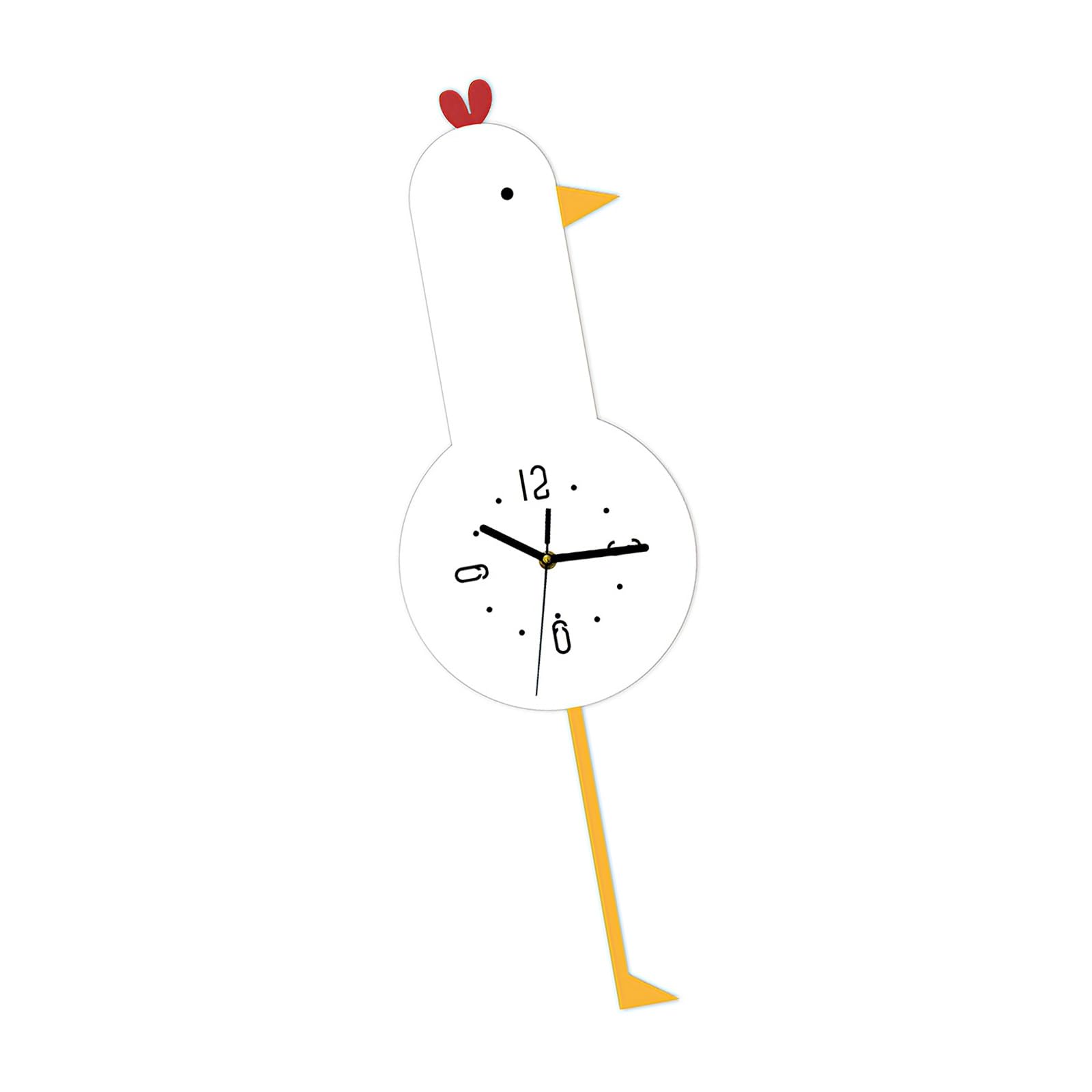 YROHGKPN Easyly Installation Cartoon Chicken Wall Clock Simple Mounting for Quick Setups by Various Users Clock
