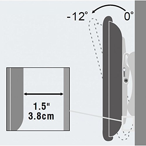 Support mural inclinable Techly pour TV et écran plat avec gestion des reflets