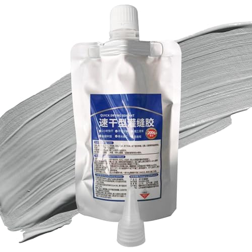 Masilla acrílica - Masilla blanca Soudal, de larga duración | Prevención de fugas Reparación de grietas autonivelante, sellador de grietas de hormigón para sellar huecos en paredes y hormigón
