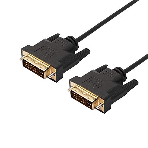 Image of BIGPLAYER DVI 24+1 Pin Display Cable Male to Male 1.5 Meter Digital Video Interface Connector for Monitor PC Graphics Card Screen Black
