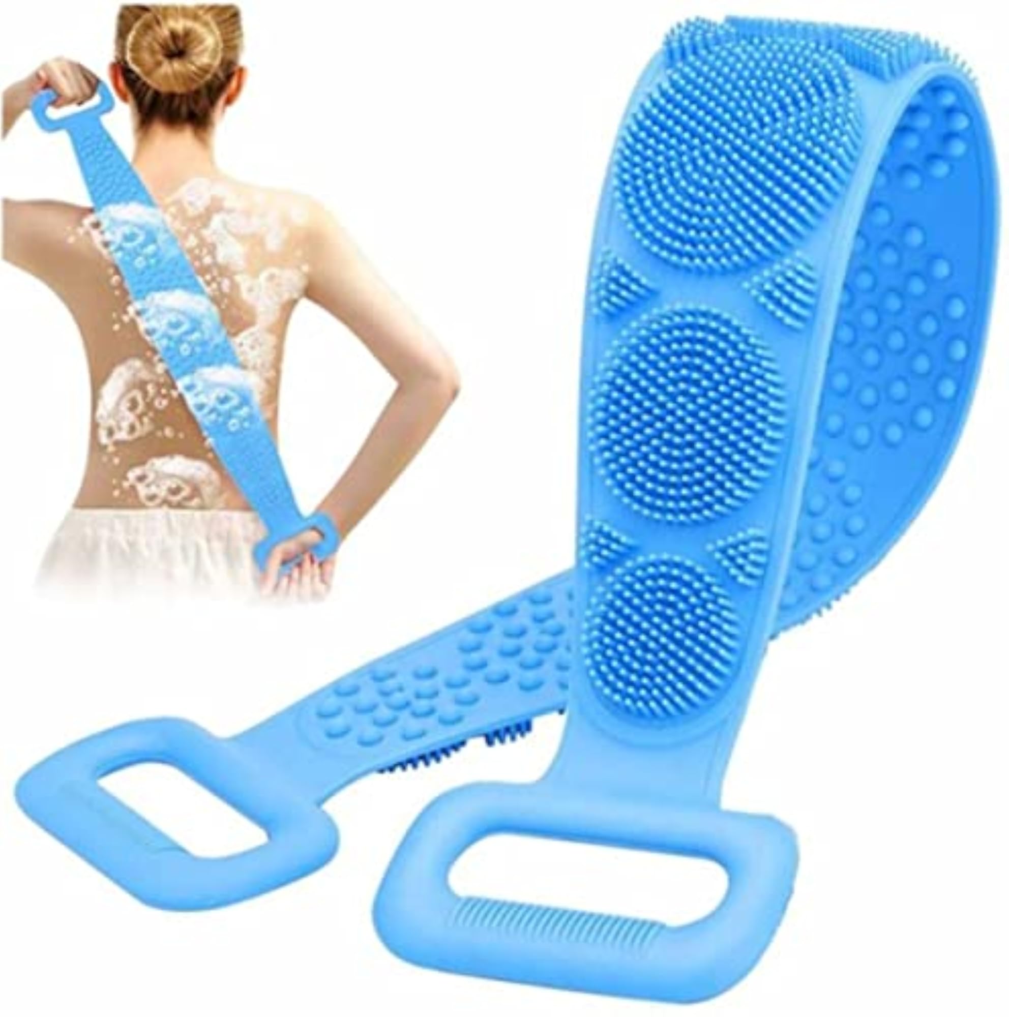 Silicone Body Scrubber Belt for Shower