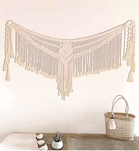 kiido Large Macrame Wall Hanging Boho Tapestry Curtain Fringe Woven