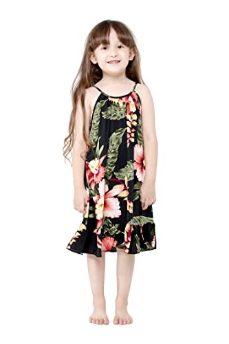 Image of Family Matching Hawaiian Clothes, Black Rafelsia