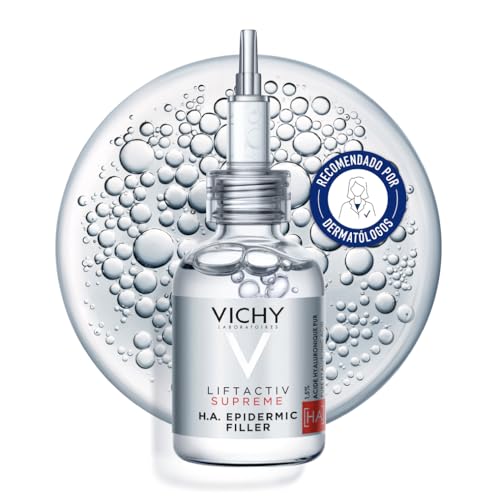 Vichy Sérum Antiarrugas, Rostro y Contorno de Ojos, Con Ácido Hialurónico Puro, Combate el Envejecimiento, H.A. con Efecto Rellenador, Liftactiv, 30 ml