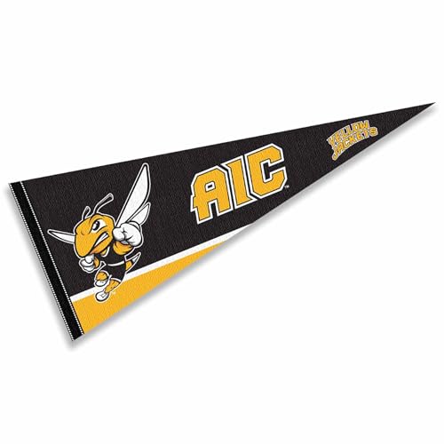 American International College Yellow Jackets Logo Pennant Flag