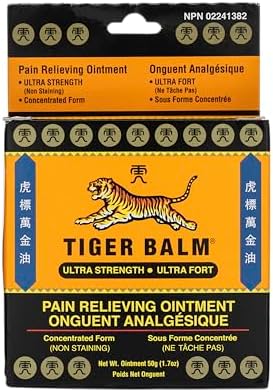 Tiger Balm Pain Relieving Ointment, Ultra 50g – Professional Size...