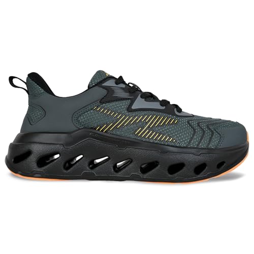Image of Allen Cooper Training,Men's Lightweight Running Shoes | Breathable Mesh Sneakers with Cushion Comfort & Anti-Slip Sole | Walking, Gym, Training & Daily Wear Sports Shoes(651|TurboBoost|Color Options- Black,Olive,Green,Blue /Size-6,7,8,9,10)