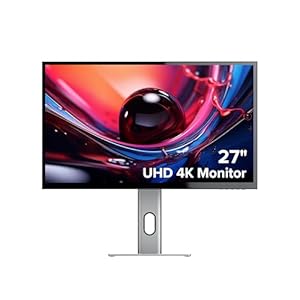 ALOGIC Clarity 27” 4K UHD LCD Monitor | USB-C 90W Power Delivery | 16:9 Silver & Black | Adjustable Stand