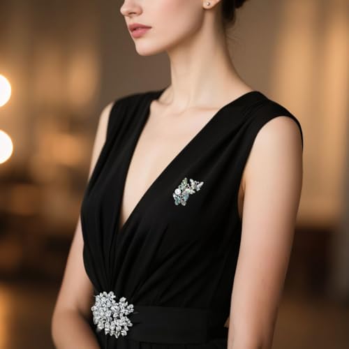 Image of Women's Animal Series Brooch, Stylish Animal Pattern Accessory Pin | Exquisite Animal Motif Design, Polished Surface, Versatile Outfit Decoration, Delicate Appearance & Ideal Gift For Festivals
