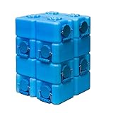 WaterBrick - Emergency Water and Food Storage Containers - 8 Pack Blue