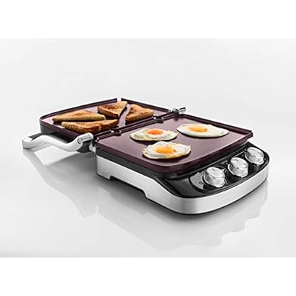 De'Longhi Kontaktgrill CGH 912C, silber/schwarz – Bild 5