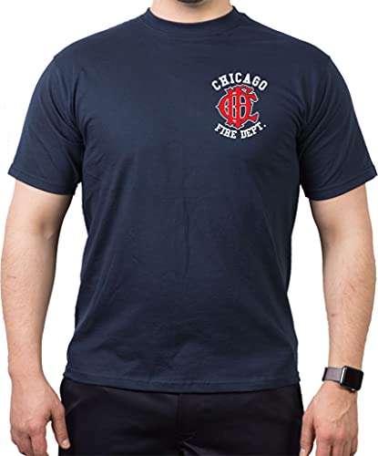 T-shirt Chicago Fire Dept con skyline e CFD