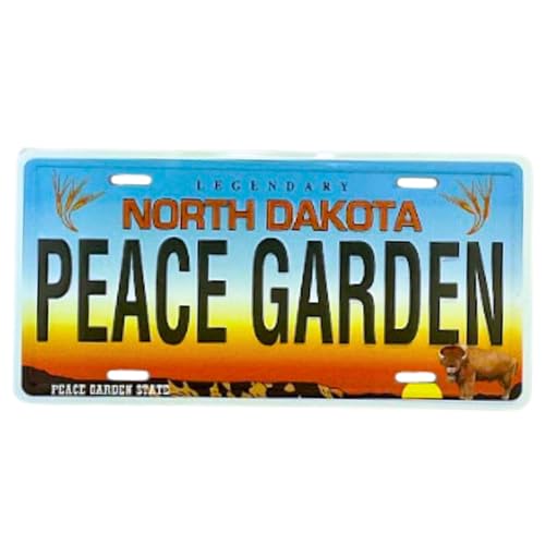 Imán Decorativo Placa North Dakota 3.5 x 1.75 pulgadas miniatura 1